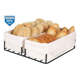 Viejo Valle Panera Negra con 2 Cestas de Algodón (2 Unidades) Precio: 16.50000044. SKU: S2208762
