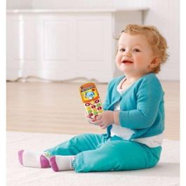 Vtech Teléfono Pequephone Bilingüe con Luces, Sonidos, 8 Melodías y 2 Canciones para Bebés 1-3 Años, Pilas AAA Incluidas