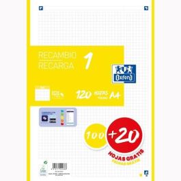 Oxford Recambio Classic 120 Hojas A4 Sueltas 90 gr 5x5 mm 4 Taladros 1 Banda Color Amarillo Precio: 4.49999968. SKU: B142BGD8D7