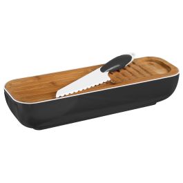 Cook Concept Panera con Tabla y Cuchillo para Pan 3 en 1 Colores Surtidos 40x12,5 cm
