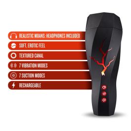 Masturbador Masculino Blush M for Men Storm Blanco Masturbador Masculino Blush M for Men Storm Blanco