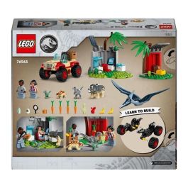 LEGO 76963 Jurassic World Centro de Rescate de Bebés Dinosaurios, Juguete con Figuras de Triceratops y Velociraptor LEGO 76963 Jurassic World Centro de Rescate de Bebés Dinosaurios, Juguete con Figuras de Triceratops y Velociraptor