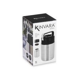 Termo para Alimentos Kinvara Acero Negro Metal Polipropileno 1 L 11,5 x 19,5 x 11,5 cm