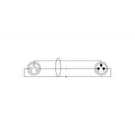 Cordial Cable XLR Macho/Hembra de 5 Metros