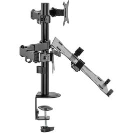 Digitus Soporte para Monitor y Portátil, 1 Monitor hasta 32", 9 kg, Negro