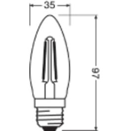 [LVE-4099854067495] Ledvance/Osram Bombilla LED "Classic" E27 4,8W 470Lm 2700K 300º IP20 Regulable - Blanco Muy Cálido