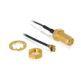 DELOCK 88825 Antena Cable SMA Hembra a I-PEX MHF I Macho 0.5m 50Ω para montaje 1.37 Longitud Roscado 10mm Negro Precio: 37.8900005. SKU: B19AT6Z3VP