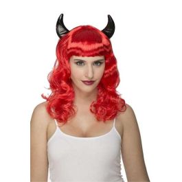 My Other Me Peluca de Demonia para Adulto, Talla Única, 100% Poliéster