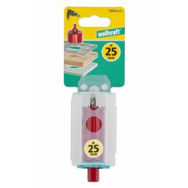 Wolfcraft Sierra de Corona Bimetal con Adaptador y Broca Piloto Ø25 mm para Metal/Madera/Plástico