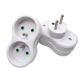 MicroConnect Plug EU to 2FR Type E, White MicroConnect Plug EU to 2FR Type E, White