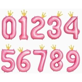 OH YEAH Globo Número 8 Con Corona Rosa Pastel Y Oro Poliamida 115 cm Precio: 1.49999949. SKU: B1CT2K2JCY