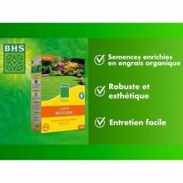 BHS Césped Rústico 1 KG BHS3366670001011 Césped Más Fuerte y Mejor Protegido Rápido y Duradero Todo Tipo de Terrenos y Climas Robusto
