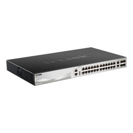 D-Link Switch Gestionado Capa 3 DGS-3130-30TS, 24 Puertos Gigabit, 2x 10GbE, 4x SFP+, Apilable