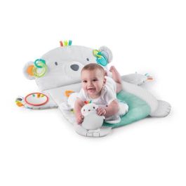 ESTRELLAS BRILLANTES Alfombrilla de juego Polar Bear Tummy Time Prop & Play ESTRELLAS BRILLANTES Alfombrilla de juego Polar Bear Tummy Time Prop & Play