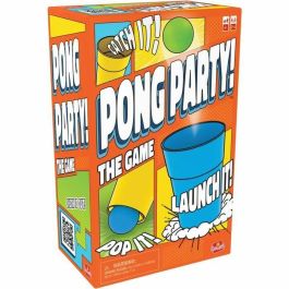 Goliath Juego de Mesa Pong Party con Vasos Especiales para Disparar Pelotas de Ping Pong, +8 Años