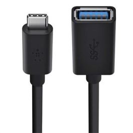 Cable USB-C a USB Belkin F2CU036BTBLK Negro 14 cm