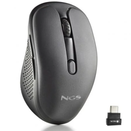 NGS Evo Jot Ratón Inalámbrico Multidispositivo Bluetooth 5.1/2.4GHz, Batería Recargable, Botones Silenciosos, Hasta 1600 DPI, Negro Precio: 15.49999957. SKU: B12LPWM8SN