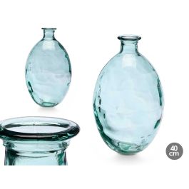 Jarron Vidrio Reciclado Rayado 40 Cm 12 L Giftdecor Jarron Vidrio Reciclado Rayado 40 Cm 12 L Giftdecor