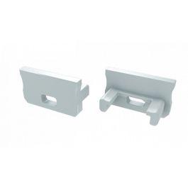 Tapón Final Perfil Tipo A Aluminio Plata Con Agujero 148 caracteres