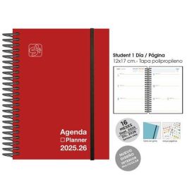 Agenda Anual (2025-26) Senfort 16 Meses Iki Unicolor Espiral Tapa Pp Con Goma 155X215 S/V Rojo Precio: 13.98999943. SKU: B1ECWBDYW8