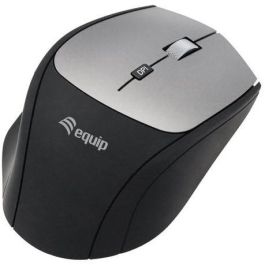 EQUIP Ratón Óptico Inalámbrico 245115 2400 DPI USB-C/A Negro Mano Derecha Confort