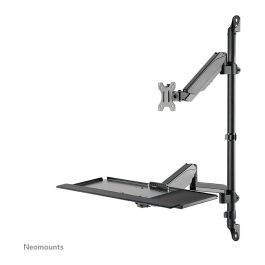 Neomounts WL90-325BL1 Soporte de Pared Móvil para Monitor 17-32", 9 kg, Resorte de Gas, Rotación 360°, Inclinación, Negro - Soporte de Trabajo de Pie/Sentado