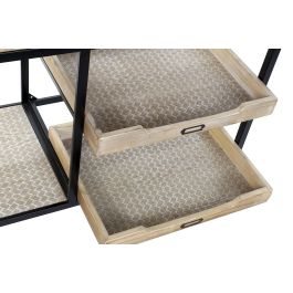 DKD Home Decor Consola Loft Negro Marron 38 x 80 x 120 cm