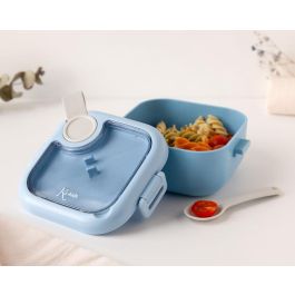 Caja Amuerzo Azul Con Cuchara Gris Precio: 5.50000055. SKU: B178Q2EKGN