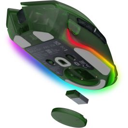 Razer Basilisk V3 Pro 35K Ratón Óptico Inalámbrico y USB Type-A, 35000 DPI, Phantom Green Ed.