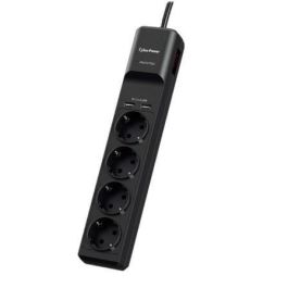 Regleta con interruptor Cyberpower P0420SUD0-DE/ 4 Tomas de corriente/ 2 USB/ Cable 1.8m/ Negra Precio: 16.89000038. SKU: B1GFNJ6SCA