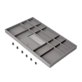 Emuca Cajón organizador para armarios y vestidores Quartz, 740 (M90), Piel ecológica y madera, Titanio Precio: 100.49999971. SKU: B1JDRH7WYL