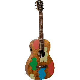 LAG Guitarra Acústica Parlor Electro Signature Vianney Lag Natural Caoba Abeto Engelmann Barniz Satinado