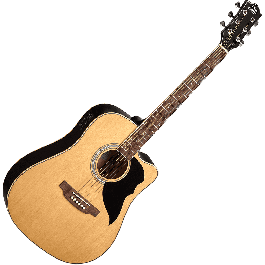 EKO Guitarra Acústica Dreadnought Ranger VI A/E Cutaway Natural, Tapa Abeto, Preamp Eko SE-30