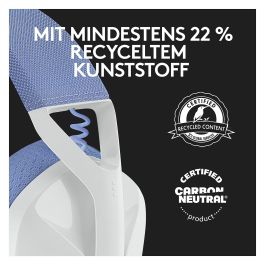 Logitech G435 Auriculares Gaming Inalámbrico LIGHTSPEED Bluetooth Blanco para PC y Consolas