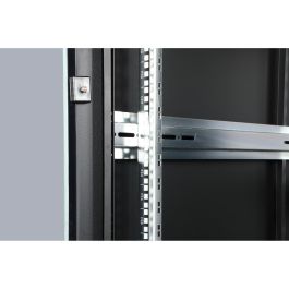 DIGITUS Unique 26HE Armario de red 26U 1342x600x1000mm, Rack independiente 800kg, Rieles, Negro