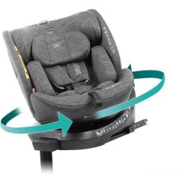 Babyauto BAB8435593702970 Silla de Coche Grupo 0/1/2/3 I-Size Isofix Giratoria Reclinable hasta 150 cm Gris