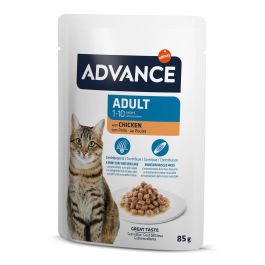 Advance Bocaditos con Pollo en Salsa para Gatos Adultos 12x85 gr - Rico en Omega 3 y 6, Zinc, Sin Conservantes Precio: 13.4999997. SKU: B12GYF8GVX
