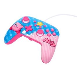 Power A Mando con Cable Nintendo Switch Kirby NSGP0067-01 Mejorado con Cable USB-C de 3 Metros