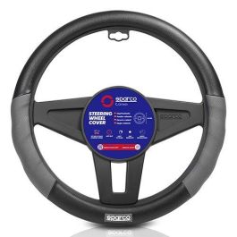 SPC Funda Volante Universal Gris-Negra Antideslizante CS5 SPC1101L 100% Polyester Muy Cómoda