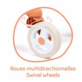 Smoby SMO3032162512241 Baby Nurse - Cochecito Pop para muñecas, a partir de 18 meses