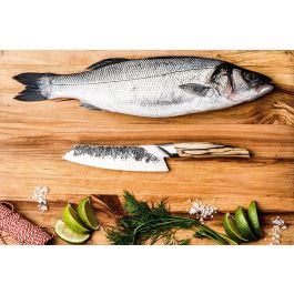 Forged Cuchillo Santoku COS1699273941362 Acero VG10 Mango Madera Raíz 18 cm