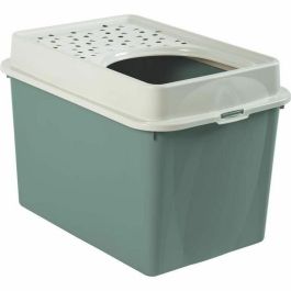 Rotho Mypet Arenero para Gatos Berty Eco con Entrada Superior, Bordes Altos y Plástico Reciclado - Blanco Verde Salvia Precio: 20.89000023. SKU: S6100055