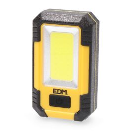 Edm Linterna LED 8W COB 450LM/130LM/Flash 6.500K Recargable USB, Función Power Bank, Incluye Cable Tipo C