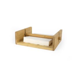 Quttin Servilletero de Bambú – Diseño Natural para Mesa – Medidas 18,8 cm Ancho x 7 cm Alto x 23,9 cm Largo (12 Unidades)