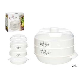 Kinvara Vaporera Microondas 2.4L 25x17.5x22.5cm (Set de 12) Precio: 60.5899998. SKU: S3606536