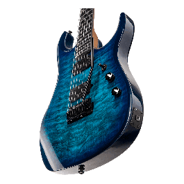 Sterling JP150DQM John Petrucci Guitarra Eléctrica - Cerulean Paradise con Pastillas Dimarzio LiquiFire y Crunch Lab