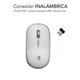 SUBBLIM Raton Wireless Mini Mouse Silver