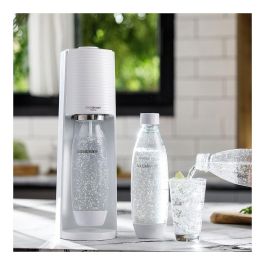 SodaStream Terra - Máquina para Hacer Agua con Gas, 1L, Color Blanco, Incluye Botella y Cargador de CO2 para hasta 60L
