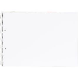 Liderpapel Bloc Dibujo Artístico Espiral 230x325mm 20 Hojas 130g/m² Sin Recuadro 2 Taladros Perforado