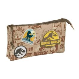 Bolso Escolar Portatodo Safta Triple Jurassic World 120x220x30 mm